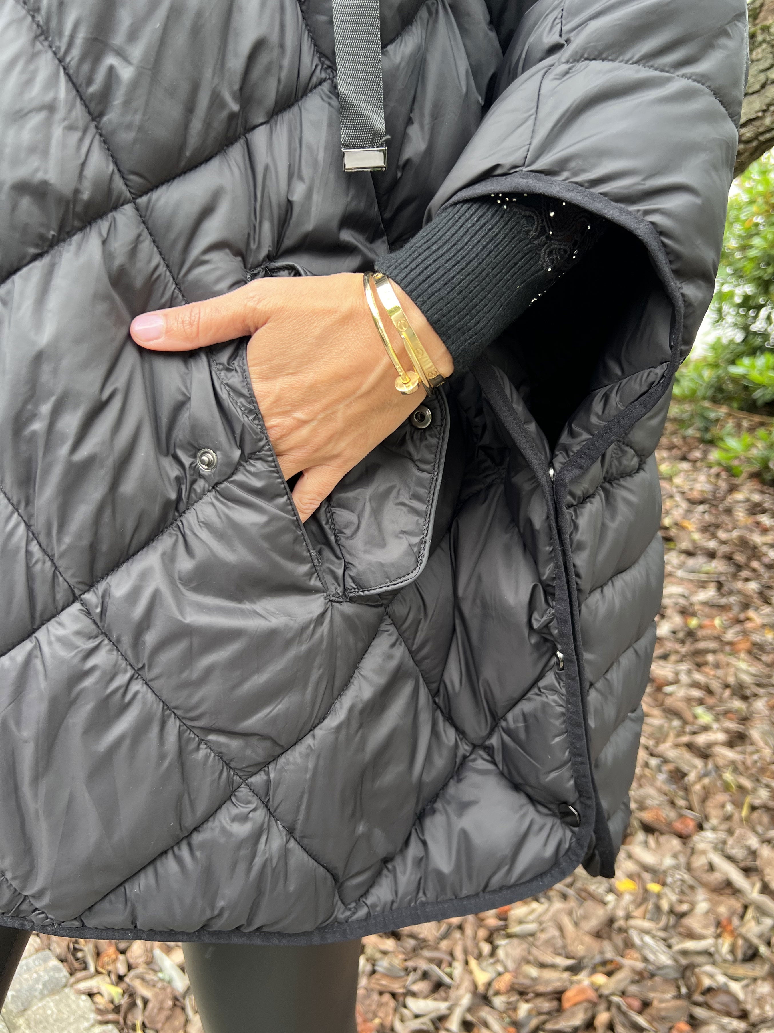 Floriza - Kort dynejakke i oversized pasform